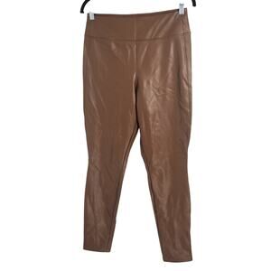Gap Brown Faux Leather Leggings Skinny Pants Womens Size Medium M *NWT
